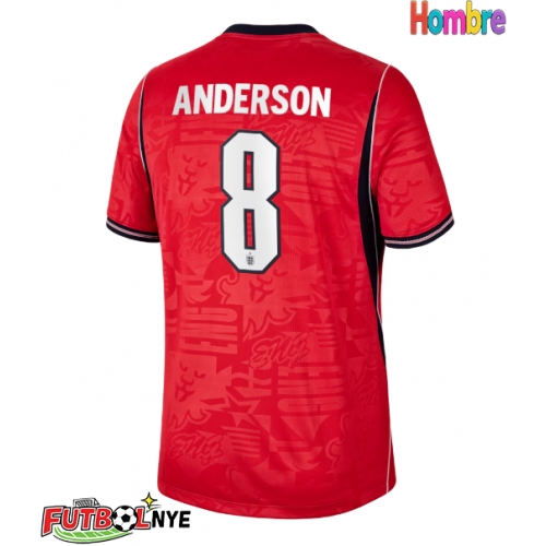 Camiseta Inglaterra Elliot Anderson #8 Visitante Equipación Mundial 2026 manga corta